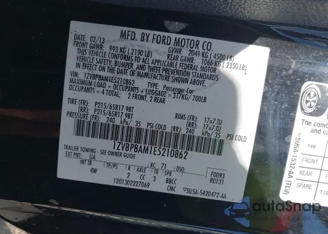 2014 Ford Mustang V6 Premium z USA, uszkodzony, nr VIN 1ZVBP8AM1E5210862